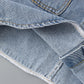 Two-piece Baby Girl Big Lapel Shirt Denim Strap Skirt
