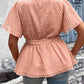 Thin Loose-fitting Plus Size V-neck Top