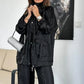 Women's Clothing Straight-leg Trousers Two-piece Set Solid Color Fashion