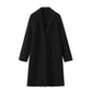 Women's Fashion Buckle-free Mid-length Loose Overcoat Coat