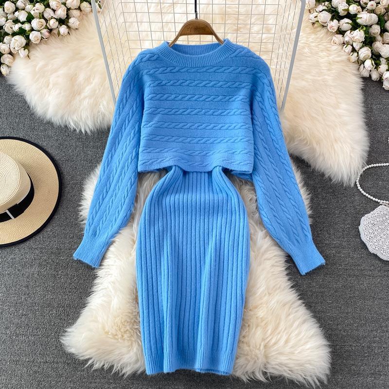 Women's Two-Piece Knitted Camisole Dress