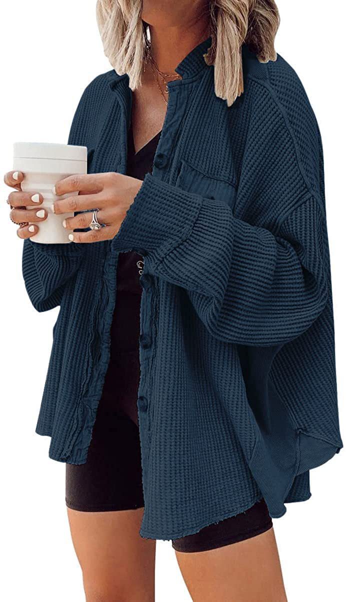 Women's Patchwork Irregular Shirt Jacket