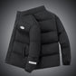 Men And Women Solid Color Stand-up Collar Bread Clothes Loose Cotton Jacket