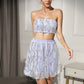 European And American Design Sense Stitching Tassel Skirt Skirt Outfit