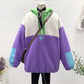 Pull ample à capuche en laine de style coréen pour femme
