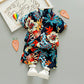 Children's Short Sleeve Shirt Korean Beach