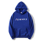 Sweat-shirt à capuche à manches longues et imprimé Letter Friend pour femme