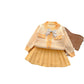 Cardigan Knitted Crew Neck Coat Skirt