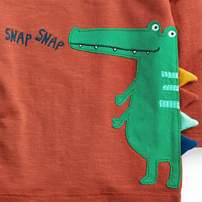 T-shirt garçon en coton tricoté
