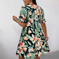 V-neck Floral Print Fashion Dress