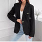 Petit manteau croisé uni pour femme
