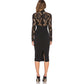 Temperament Lace Sleeve Collar Dress