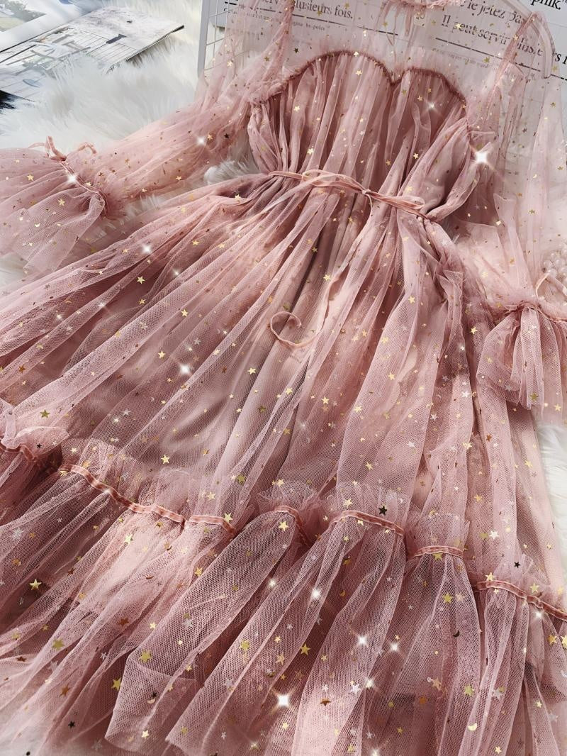 Robe étoile en maille douce 
