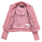 Veste femme vente directe d'usine automne et hiver manteau en daim à revers pour femme européenne et américaine veste en cuir courte pour femme