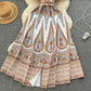Women's Fashion Printed Temperament Slim Dress