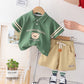 Short-sleeved Suit Baby Polo Shirt Two-piece Suit