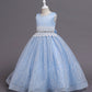 Robe de princesse pour filles, costumes de piano à fleurs pour hôtesse