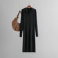 Dress Knitted Solid Color Slim Fit Bottoming Skirt