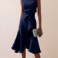 Women's Sleeveless Round Neck Red Temperament Dress