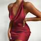 Foreign Trade Summer New Elegant Women's Halter One-step Dress
