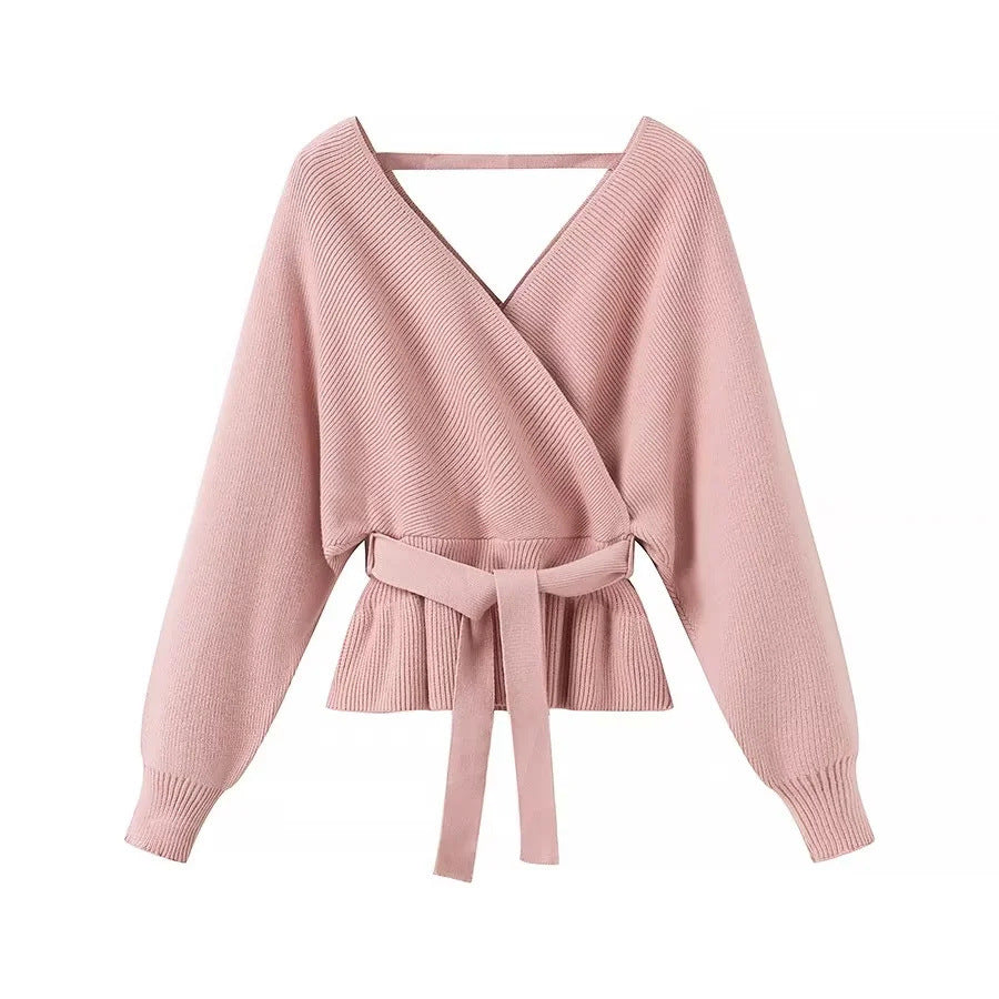 Fashion Pullover Women's V-neck Sweater