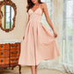 European And American Women's Clothing Multi-color Sling Swing Dress