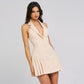 European And American Fashionable Slim-fit V-neck Halter Dress Backless