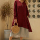 Long Sleeve Fake Two-piece Printed Dress