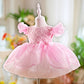 Children Flounced Sleeve Pettiskirt Birthday Dress