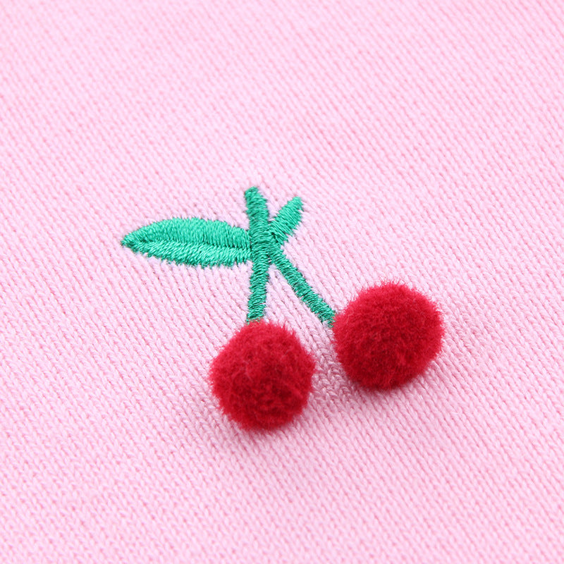 Pull cardigan brodé pour enfant