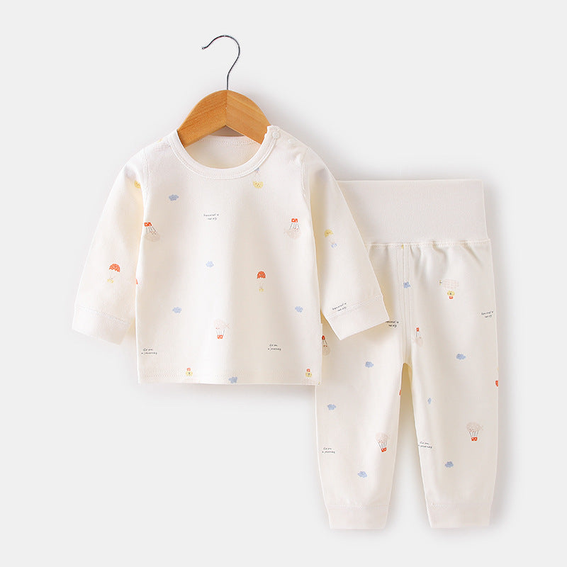 Sous-vêtements en pur coton taille haute pour nouveau-né, protection du ventre, combinaison fendue