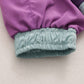 Pointed collar fur ball childish cute color block jacket