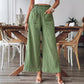 Women's Solid Color Casual Straight Pants