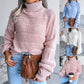 Ladies Long Sleeve Hollow Casual Knitted Sweater