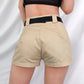 Printemps et été ins chaud style européen et américain femmes nouvelle mode rue beat sac boucle outillage court femme pantalon droit