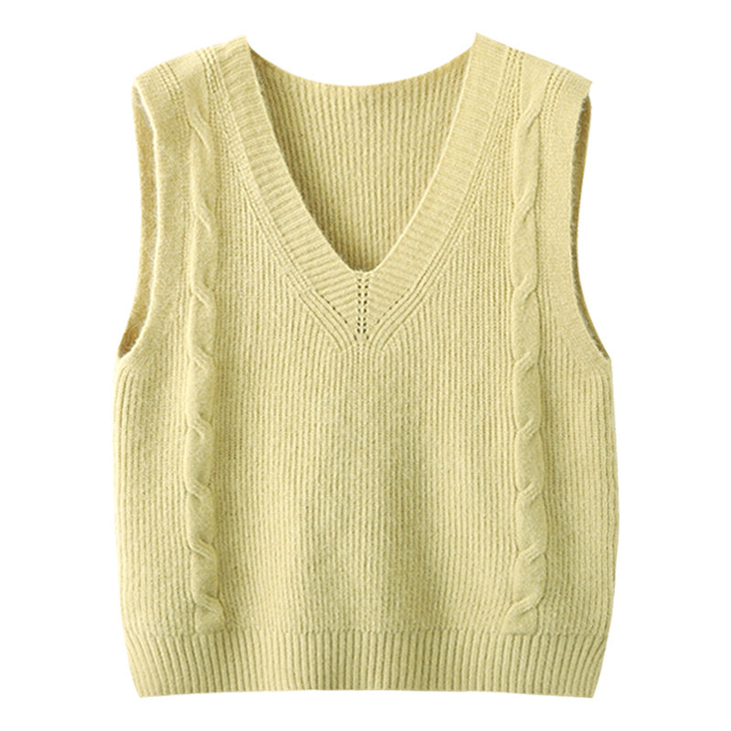 Fashion New Top Ladies Vest Knitted Vest