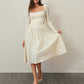 Women's Solid Color Long Sleeve Bottoming Dress