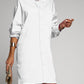 Loose Long Sleeve V-Neck Button Pocket Blouse Blouse