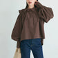 Autumn Women's Blouse Ruffled Off-shoulder