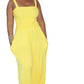 Women's Clothing Solid Color Casual Strap Tube Top Wide Leg Jumpsuit