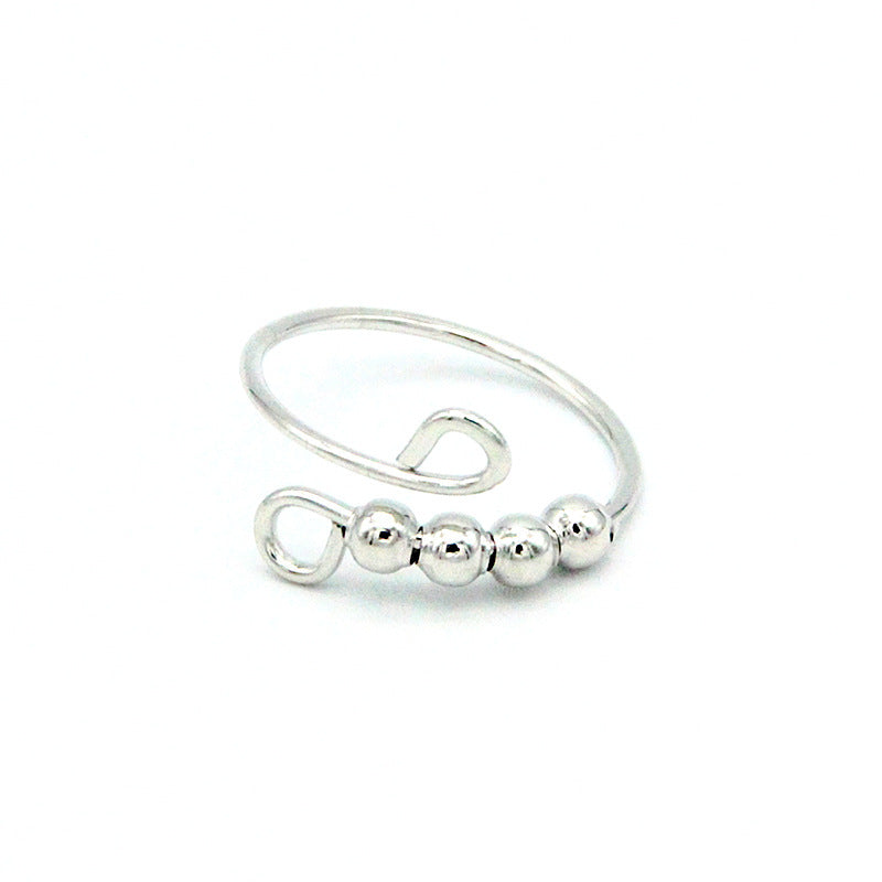 Rotating Anti-stress Anxiety Ring Fashionable Cute Adjustable Ring
