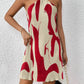 Women's Sleeveless Printed Halter Dress
