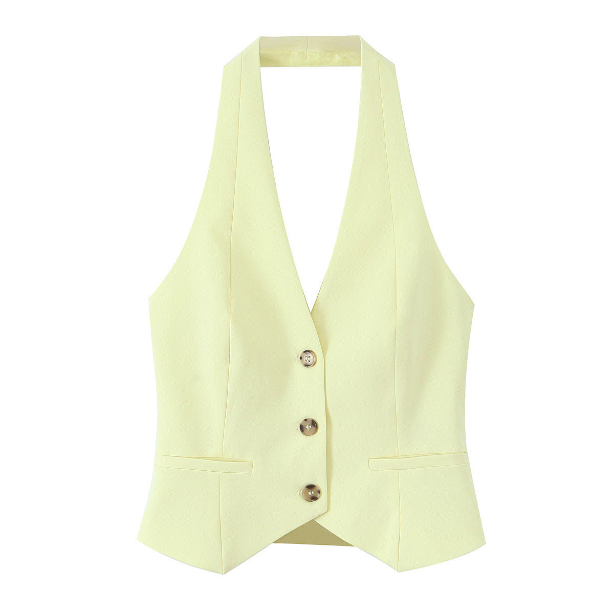 Spring New Fashion Hanging Collar Style Top Trousers Suit