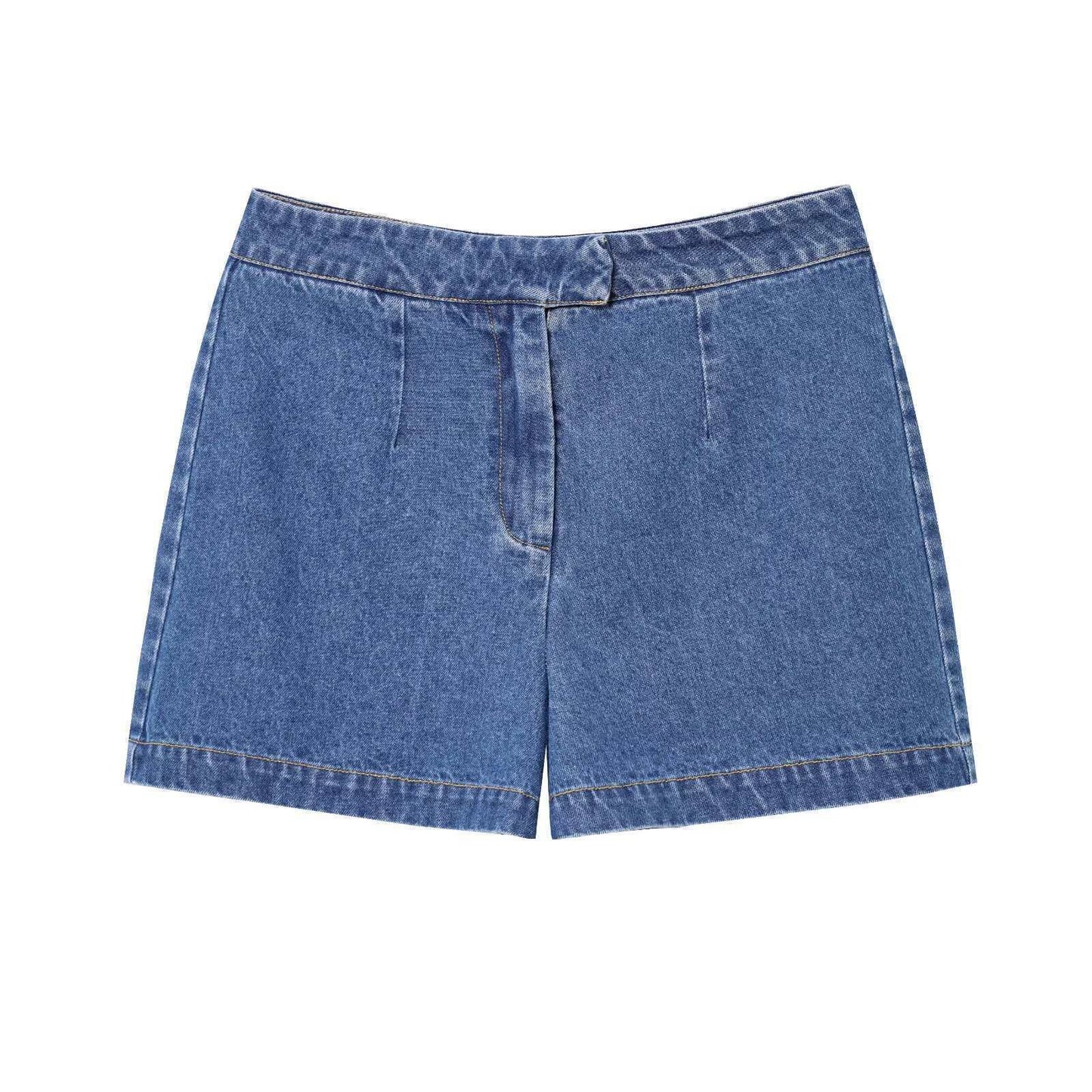 European And American Style Women's Vest Waist-tight Mid-waist Denim Shorts