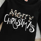 Costume de Noël pour filles de 1 à 5 ans, haut imprimé à rayures