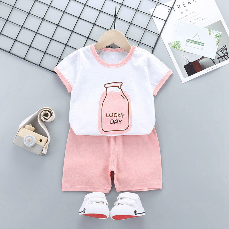 Costume à manches courtes pour enfants, beaux vêtements pour garçons