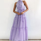 Robe décontractée sans manches de haute qualité avec ourlet large et taille ajustée