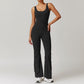 Hollow-out Beauty Back Yoga Jumpsuit One-piece Multi-pocket