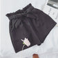 Summer Korean Bow Tie Shorts Loose slimming high waist wide leg pants pants