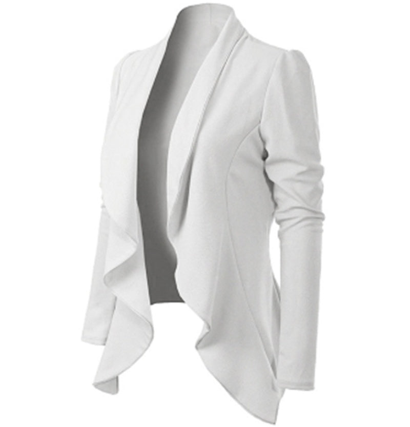 Women's Knitted Long-sleeved Slim Suit Jacket